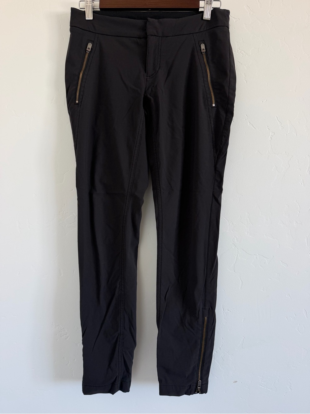 Athleta Wander Skinny Ankle Pants Women’s 2 Petite Black Stretch Travel 349953